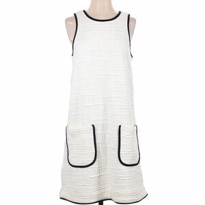 NWT Maeve small ivory patch pocket shift dress